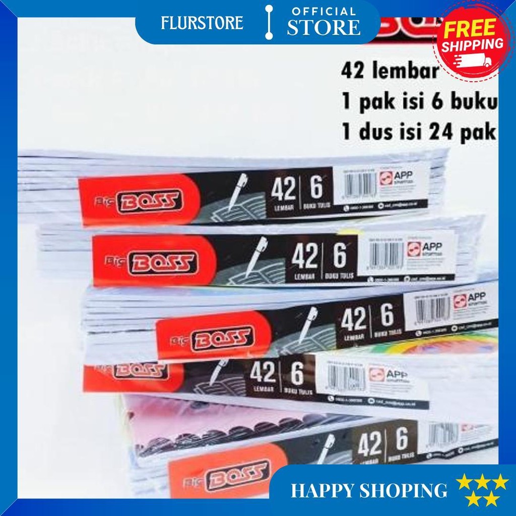 

Buku Tulis Big Boss Pack Eb 42 Isi 6 Boxy D Termurah