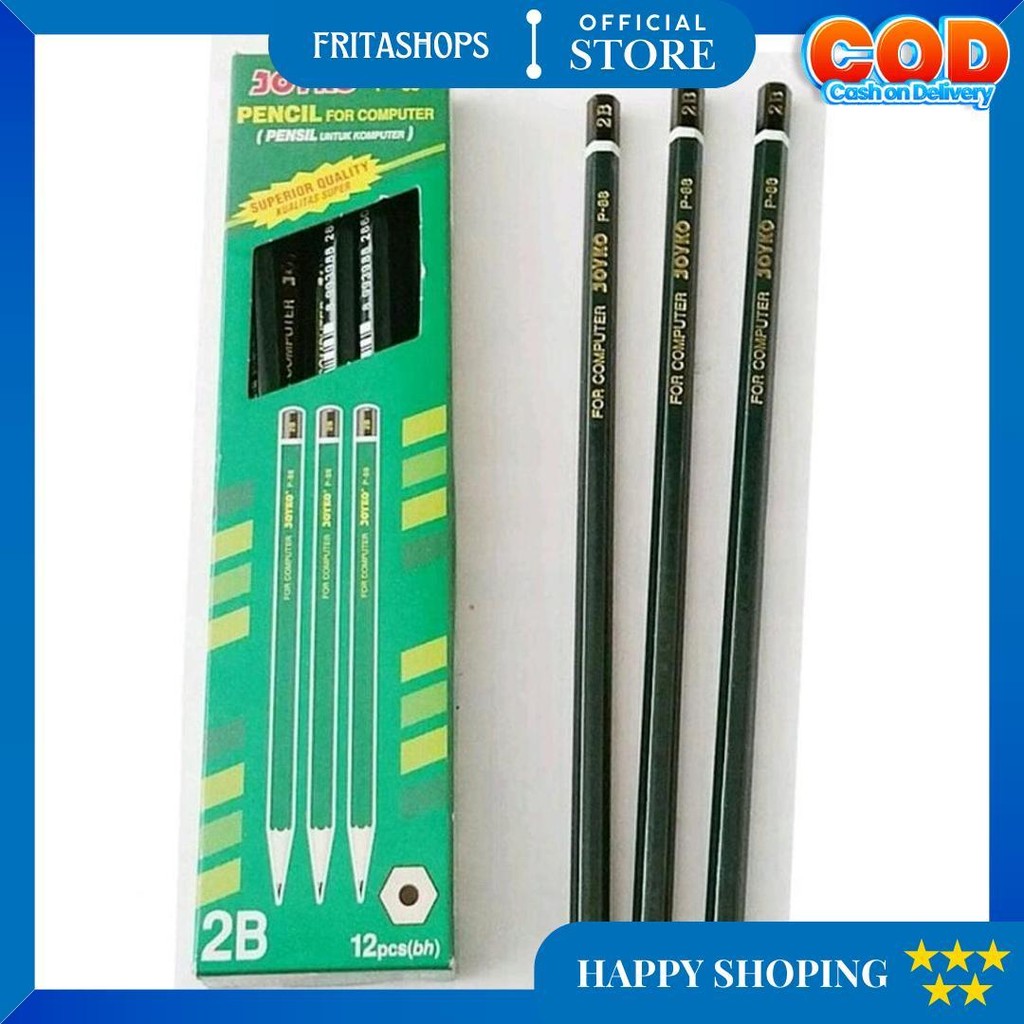 

Pensil Kayu 2B Joyko P 88 Hijau (12 Pcs) D Promo 4.4