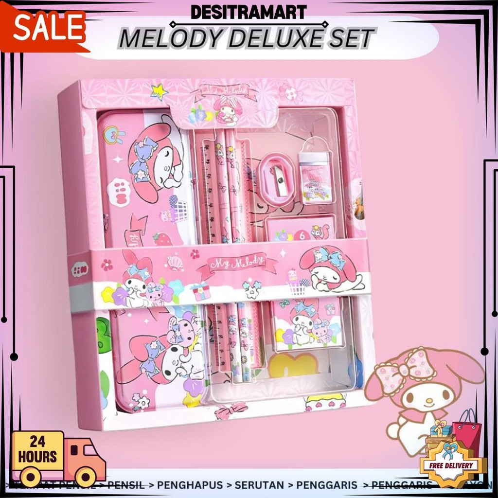 

Set Lengkap Alat Tulis Anak 7 In 1 Stationery Gambar Kuromi Rpg 8015 D Termurah