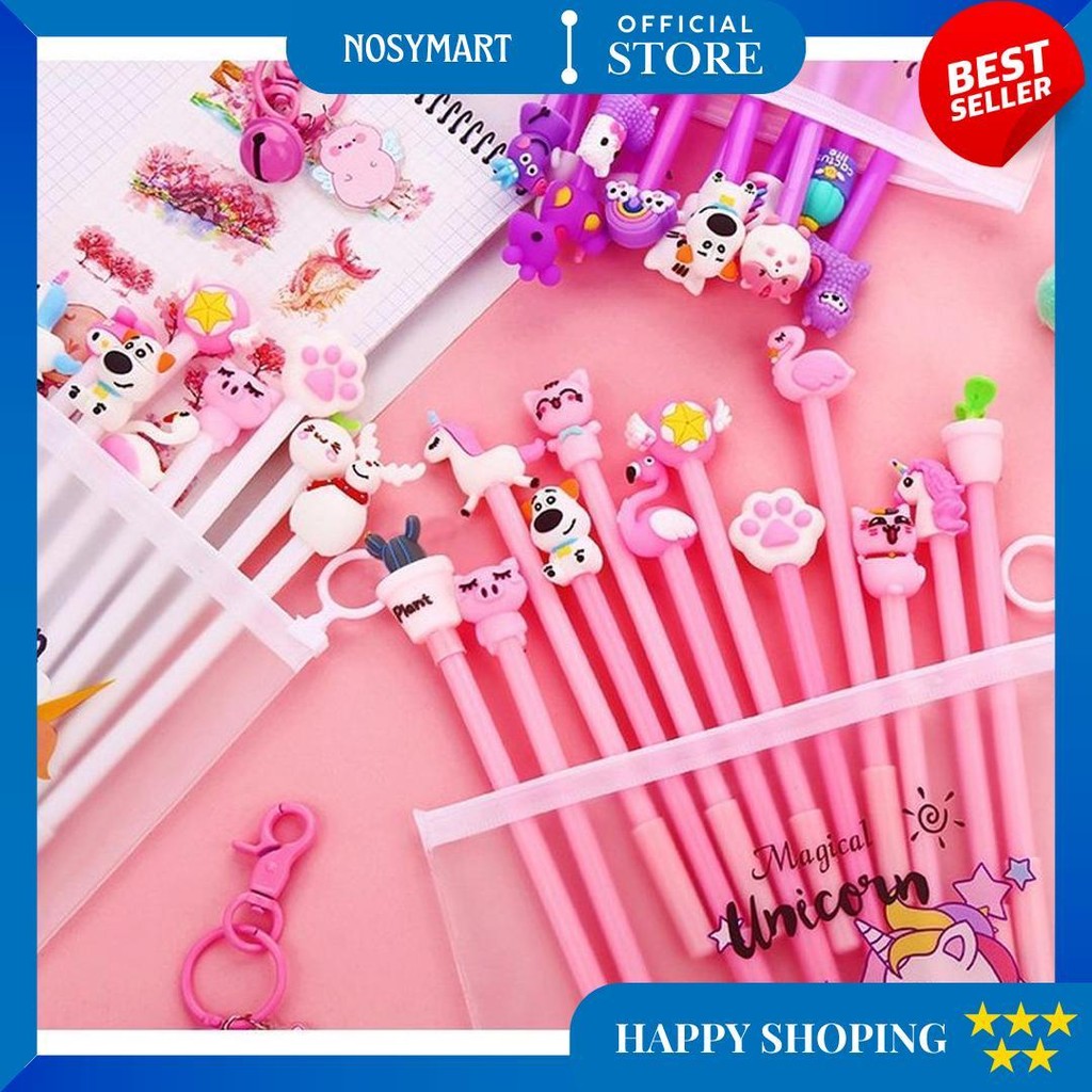 

Cr-A15 Pulpen Gel Karakter Lucu Set Isi 20Pcs Pena Free Zipper Pouch Tempat Pensil Transparan Murah D Termurah