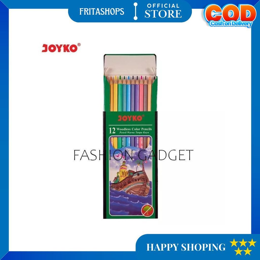 

Pensil Warna Joyko 1 Pack 12 Pcs Pendek Cp 107 / Panjang Cp 103 Colour Pencils Pinsil Warna Color Pencil Pensil Joyko Alat Menggambar Mewarnai Melukis Peralatan Sekolah - Gambar Kemasan Acak - Hijau D Cod