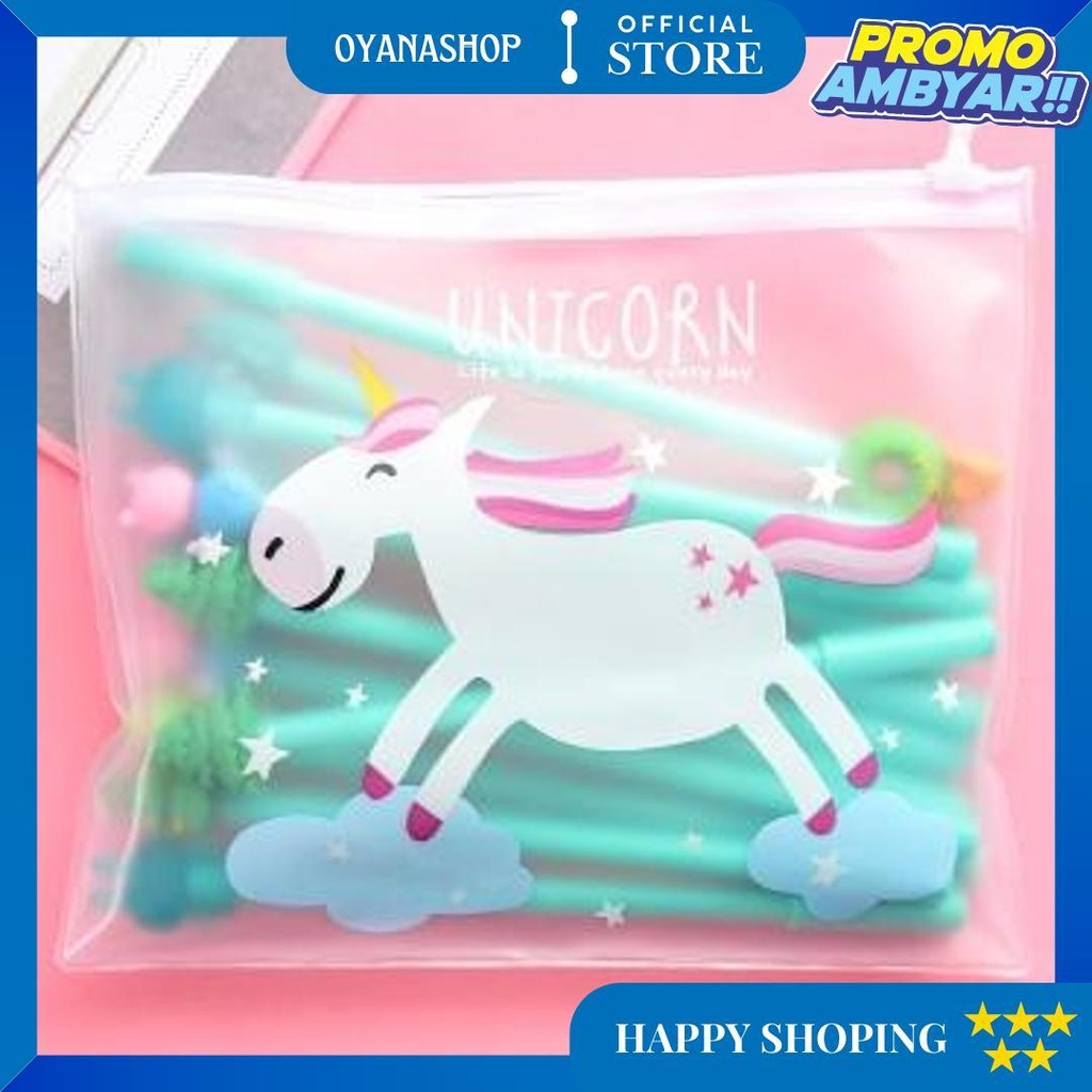 

Pulpen Gel Karakter Lucu Set Isi 20Pcs Pena Free Zipper Pouch Tempat Pensil Transparan Murah Stockami A15 D Sale