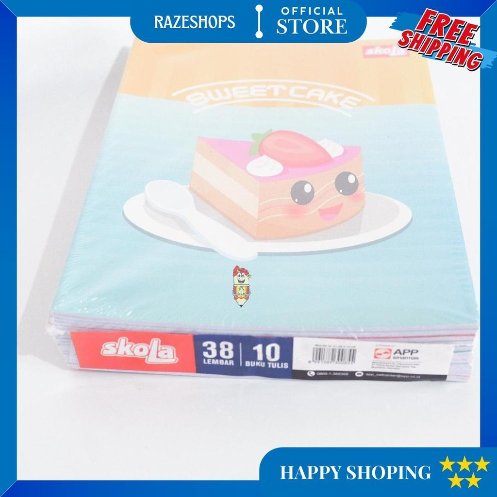 

Buku Tulis Skola Sidu 38 Lembar 1 Pak 10 Pcs D Best Seller