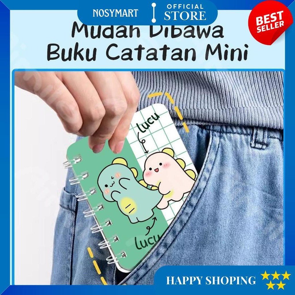 

Aimilo - Notebook Mini A7 Lucu Buku Tulis Scrapbook Mini Buku Notes Kecil Alat Tulis Sekolah D Best Seller