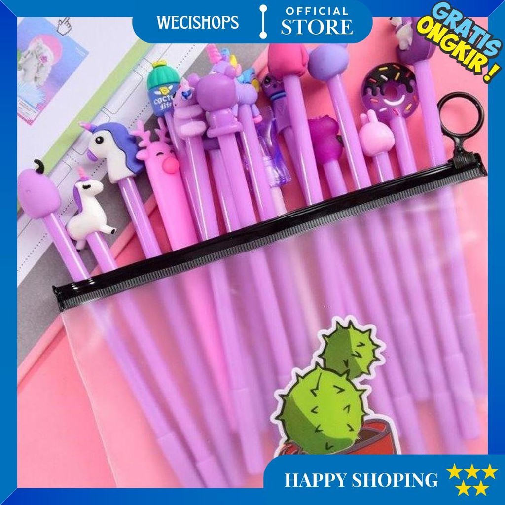 

Hl0078 Pena Karakter Set Pouch Isi 20 Pcs Tempat Pensil Transparan Zipper Bag D Gratis Ongkir