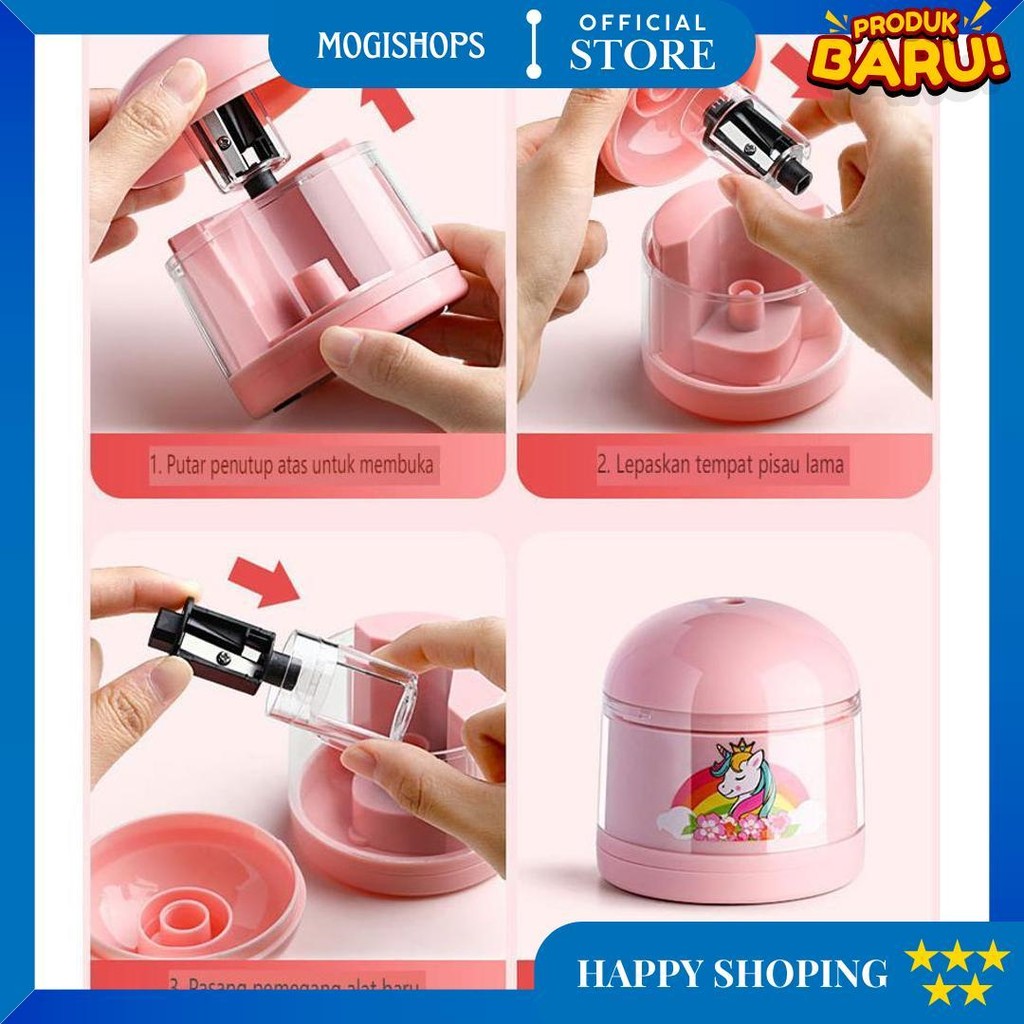 

Paket Set Alat Tulis Elektrik / Electric Stationery Set / Elektrik Rautan Penghapus Vacuum Pensil Lucu Astronot Imut D Promo Puncak