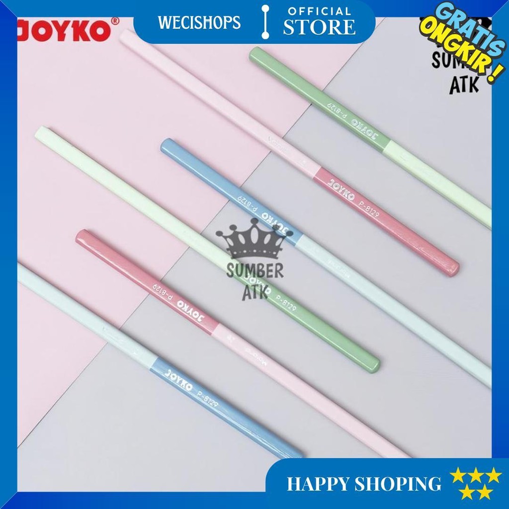 

Pensil Pencil Joyko P-8129 2B 1 Box 12 Pcs Morandi D Terlaris