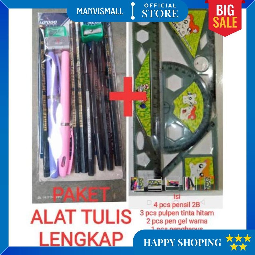 

Paket Alat Tulis Lengkap Murah Isi 15 Pcs D Gratis Ongkir