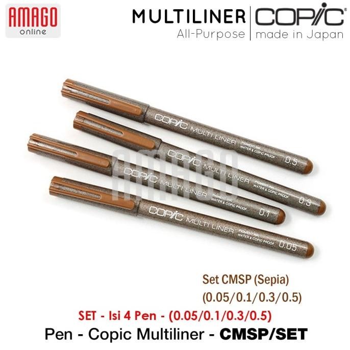 

Baru Copic Multiliner - Sepia - (4 Pcs/Set) - Cmsp/Set Premium