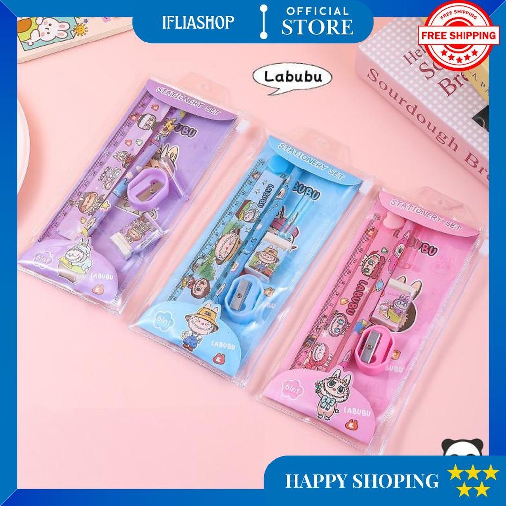 

Alat Tulis Satu Set 6 In 1 Stationary Sekolah Karakter Kartun Murah Lucu Pouch Hadiah Anak - Gg0351 D Termurah