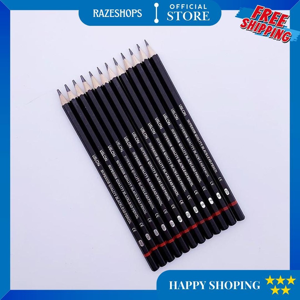 

12 Pcs Pensil Gambar Sketsa Set Lengkap 2H H F B Hb 2B 3B 4B 5B 6B 7B 8B Charcoal Pencils Set D Best Seller