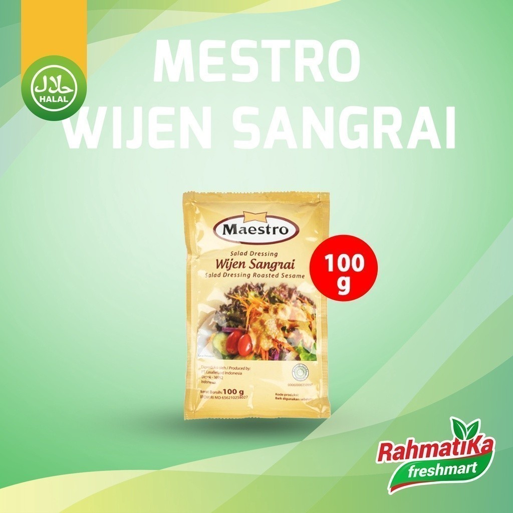 

Maestro Salad Dressing Wijen Sangrai 100 gram