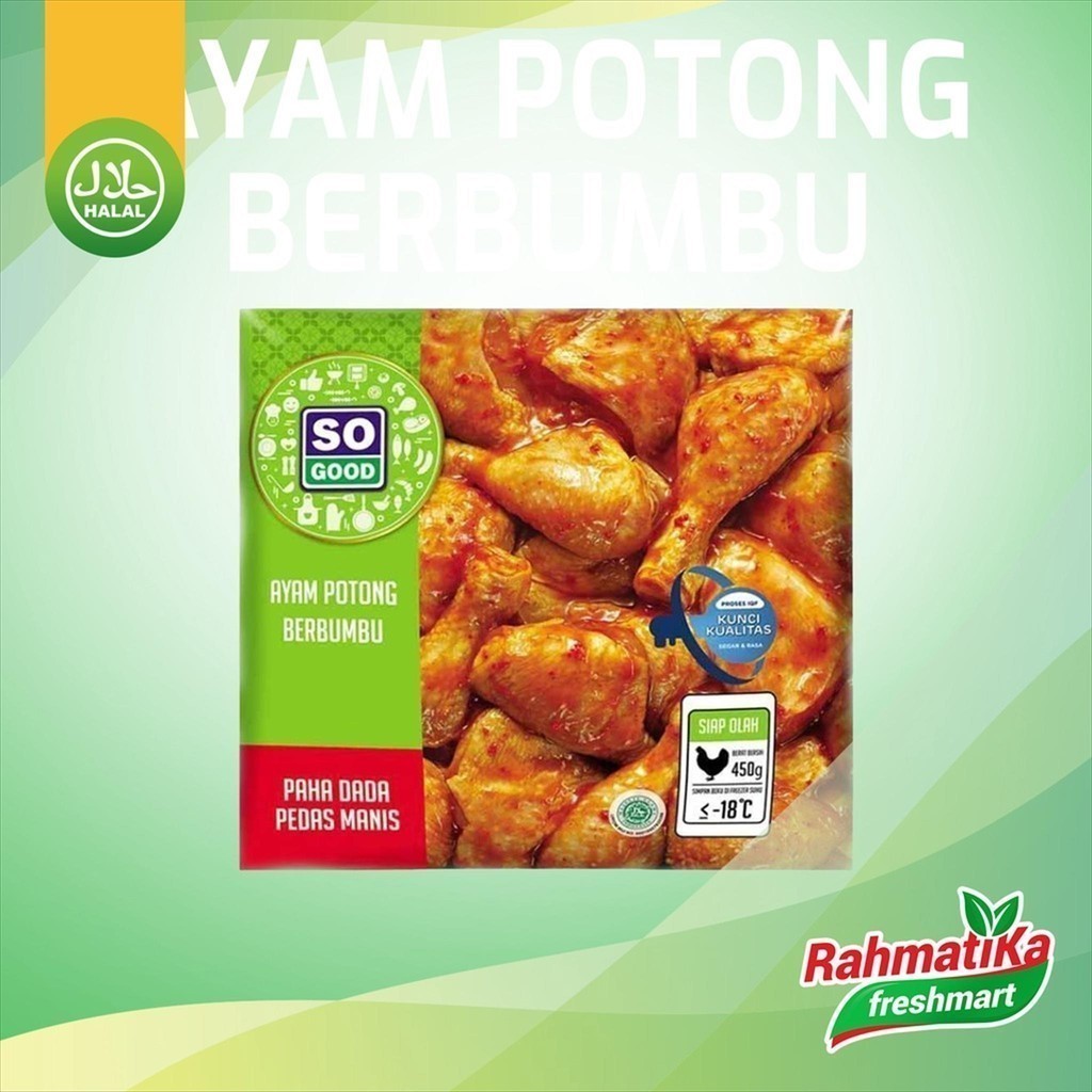 

So Good Paha Dada Ayam Potong Pedas Manis 450 gr (Frozen Food)
