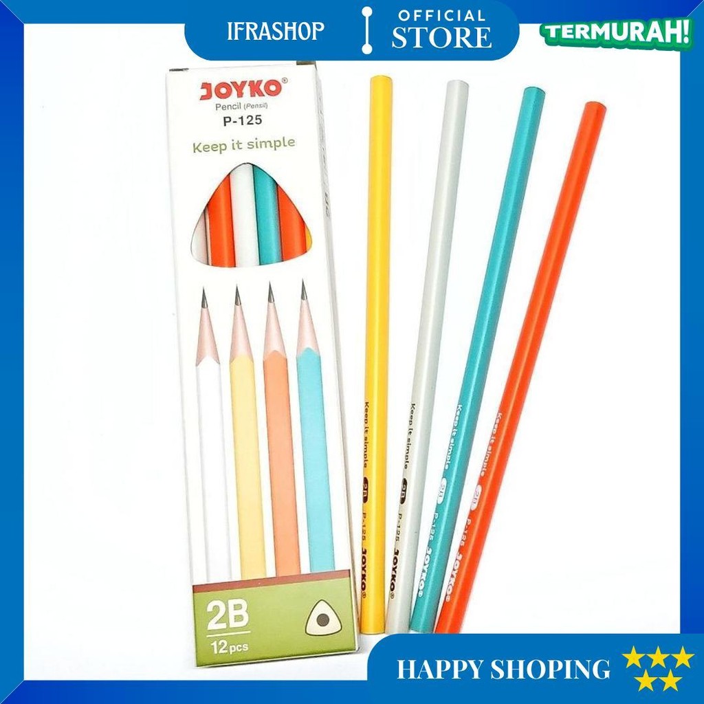 

(1Pack=12Pcs) Pensil Joyko P-125 - 2B D Promo 4.4