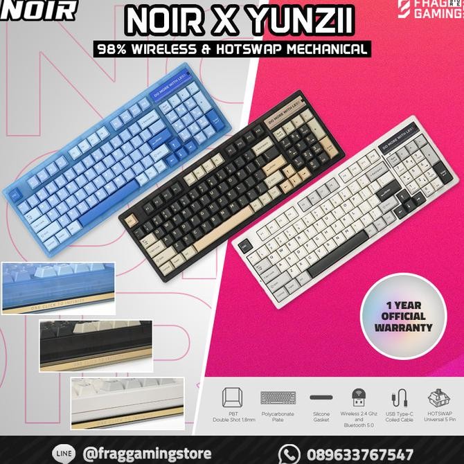 Sale Noir X Yunzii 1800 Noir Yunzi Wireless Mechanical Keyboard 98 Keys