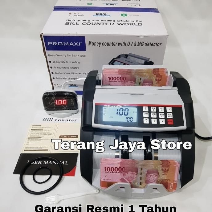

Terlaris Mesin Penghitung Uang Promaxi LD-15MG Money Counter Promaxi LD15MG SALE