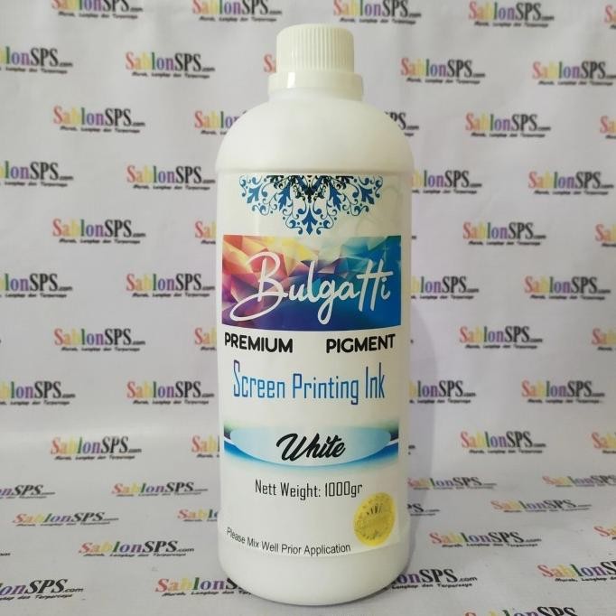

Baru Biang Warna Sablon Putih White Bulgatti 1Kg Premium