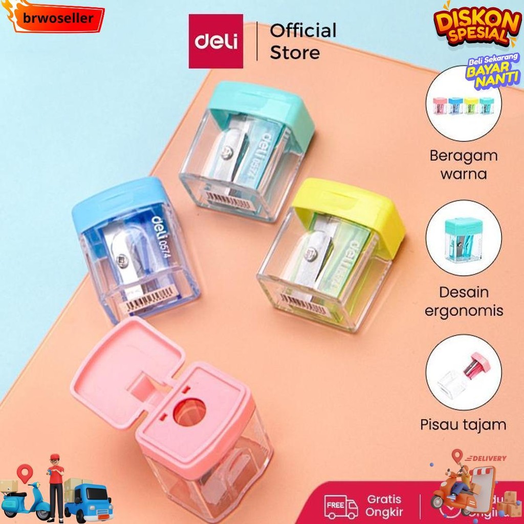 

Deli Rautan Pensil 1 Lubang 7Mm Dengan Posisi Mata Pisau Yang Tepat Menghindari Ujung Pensil E0574 D Best Seller