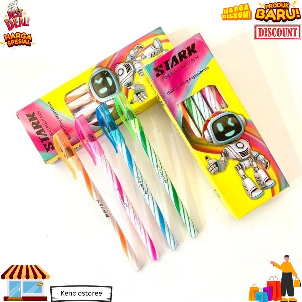 

12 Psc Pulpen Stark Harga Pedagang D Gratis Ongkir