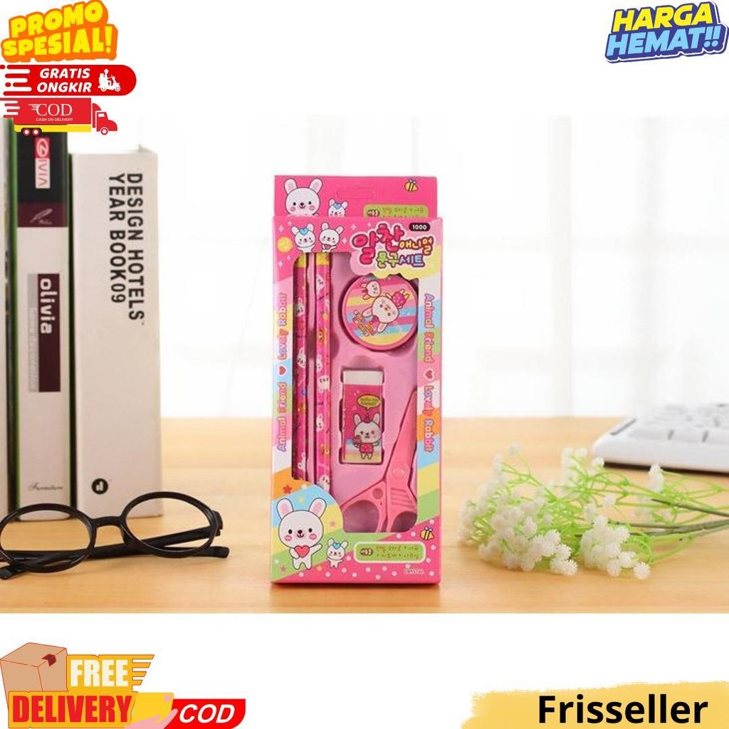

Alat Tulis Stationary Sekolah Set Paket Alat Tulis 5 In1 Lengkap Kado Souvenir 1019 D Promo 4.4