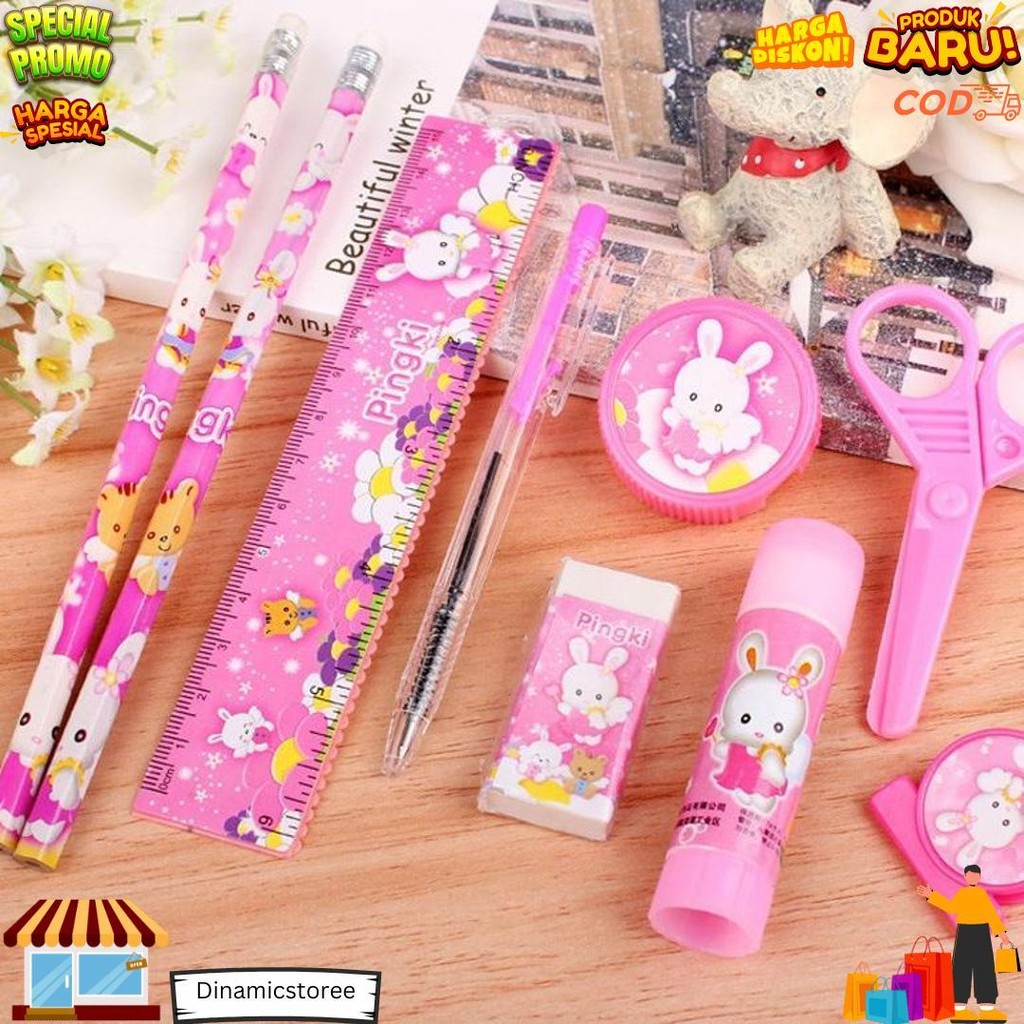 

2009 Pencil Set 9 In 1 Alat Tulis Sekolah Anak Lengkap D Gratis Ongkir