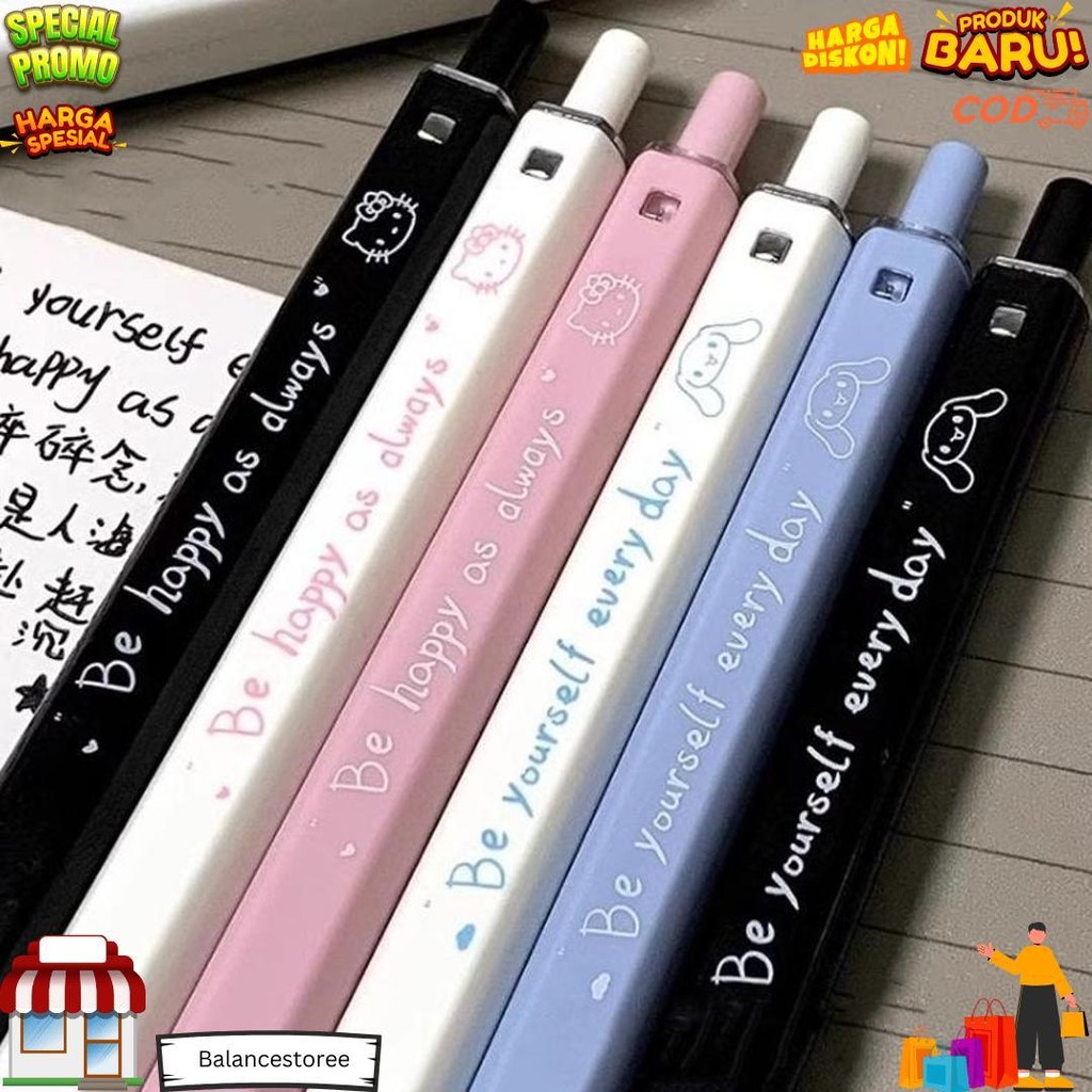 

Pulpen Mekanik Lucu Motif Sanrio/Pen Sanrio/Rectractable Gelpen/Pen Gel D Sale