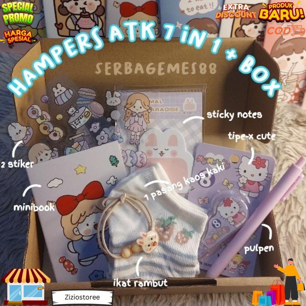 

Serbagemes88 - Set Alat Tulis 7 In 1 Lengkap / Gift Hadiah Hampers Kado Sekolah Sanrio / Gift Box Cute Ulang Tahun Cewek Cowok / Alat Tulis Set Kado Ultah Murah / Stationery Set Wisuda Perpisahan / Paket Ultah Lucu Aesthetic / Kado Unik Anak Anak Murah D