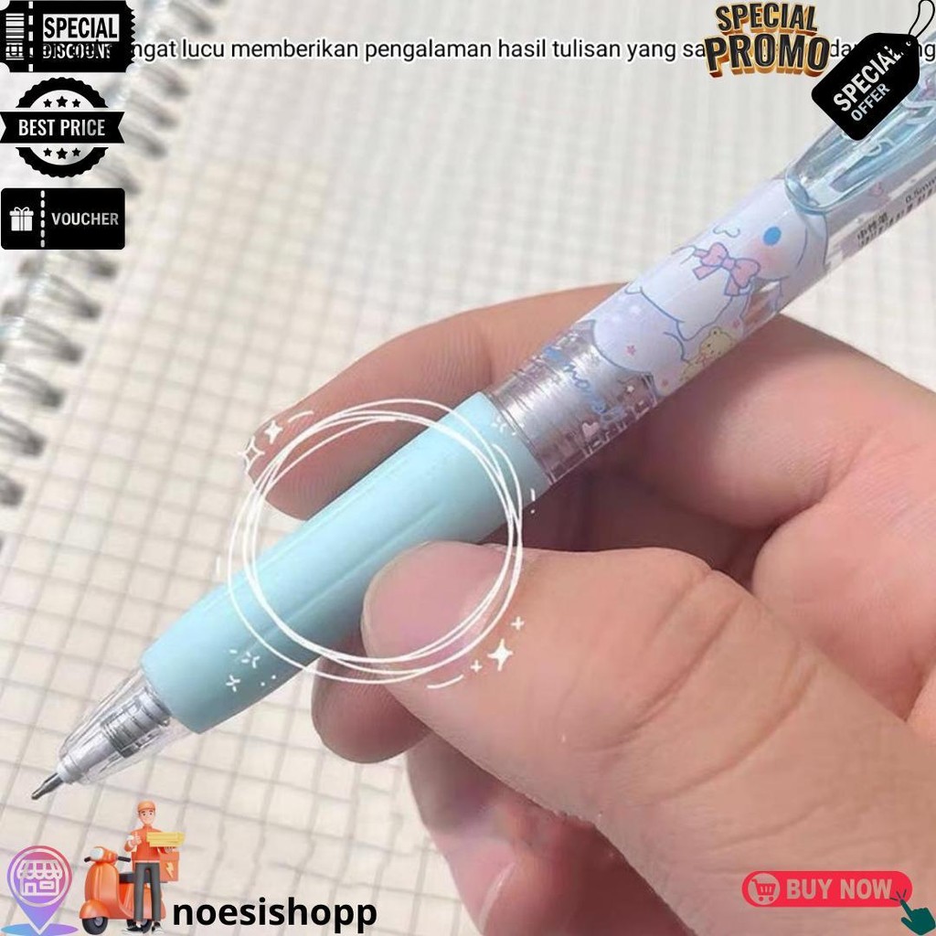 

6 Pcs/Set Sanrio Pulpen Gel Mekanik 0.5Mm Lucu Ballpoint Mekanik Black Ink Kartun Berbagai Macam Motif Pena Sekolah Kantor Pelajar Asthetic Alat Tulis Anak D Terlaris