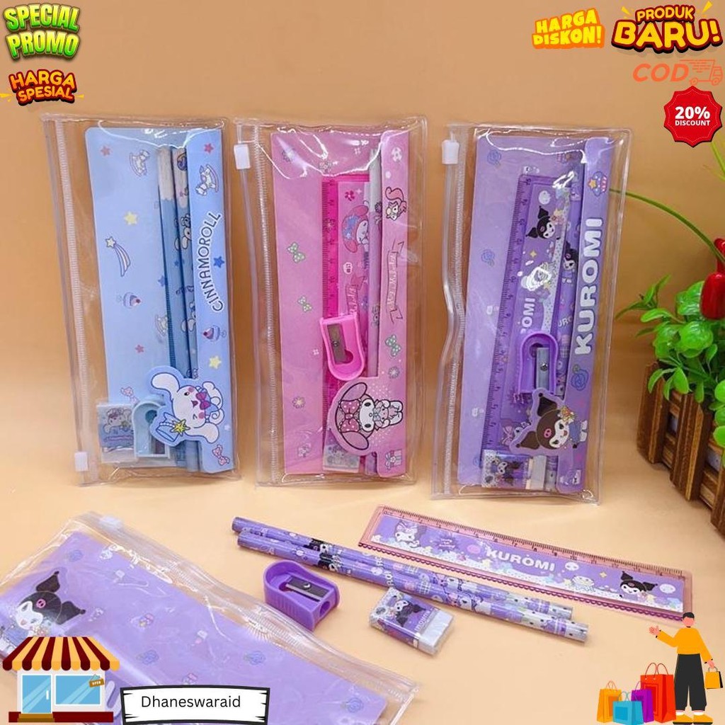 

Set Alat Tulis Sekolah Karakter Astronot 5 In 1 Lucu Cute Stationery Free Pouch D Promo 4.4