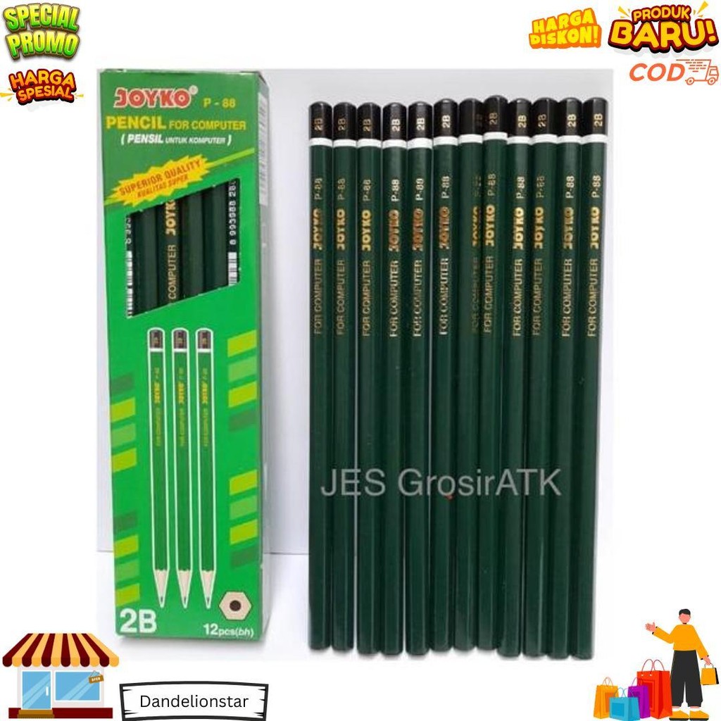 

Pensil Murah Joyko 2B P-88/P88 [Lusin] D Promo Puncak