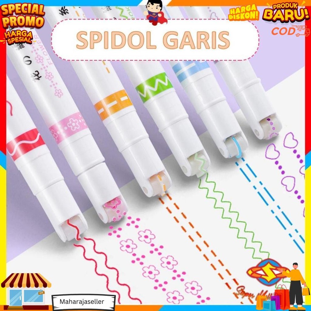 

Sms Spidol Garis Aesthetic Warna Warni Spidol Garis Motif Lucu 1 Set 6 Pcs Pulpen Roller Pen Higlighter Random Spidol Garis Line Marker Alat Tulis Kantor D Promo 4.4