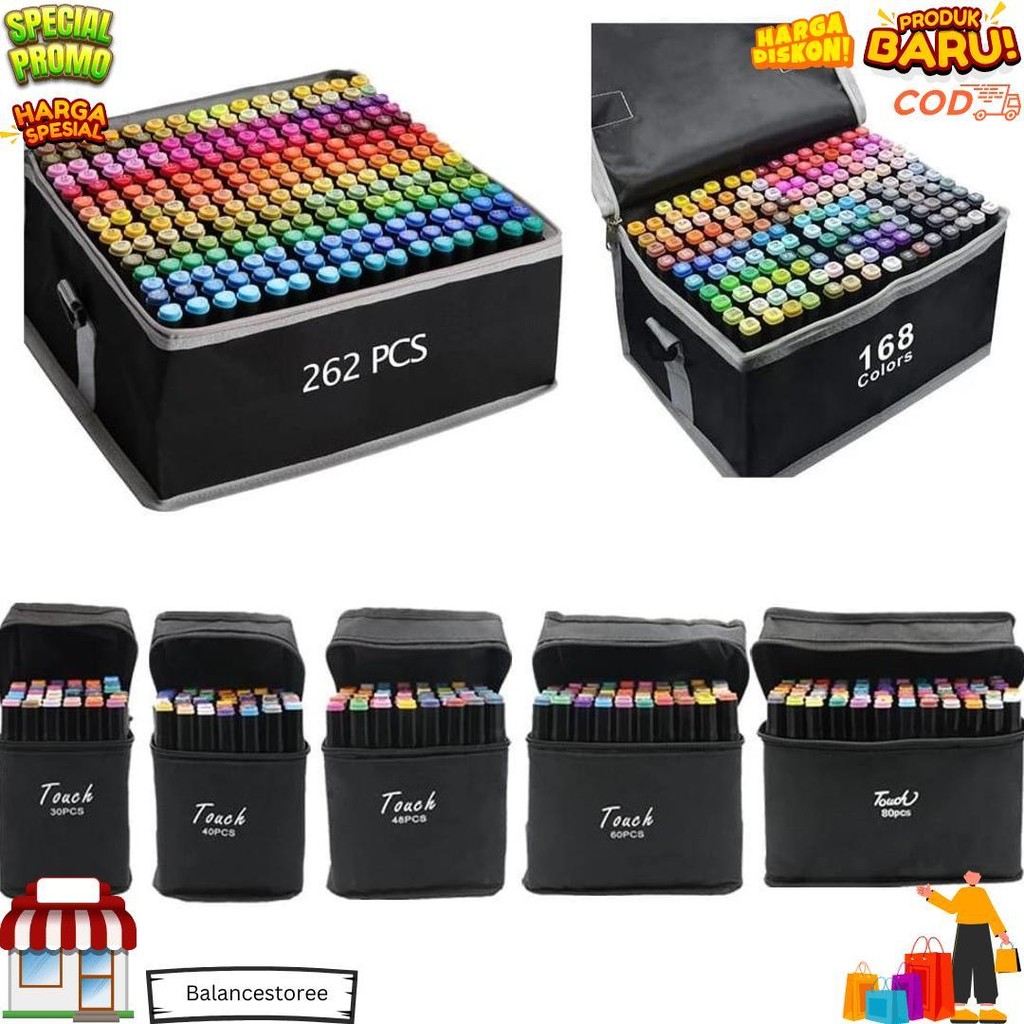 

Mkr Stabilo Spidol Warna Sketsa Umum Dua Sisi Kepala Tulis Luas Dan Halus Double Headed General Touch Marker Pen Animation Set Markers Dual Side Fine Art Brush Twin Market Set 24Pcs, 48Pcs, 80Pcs All In One Multi Color Pena Pensil D Promo 4.4