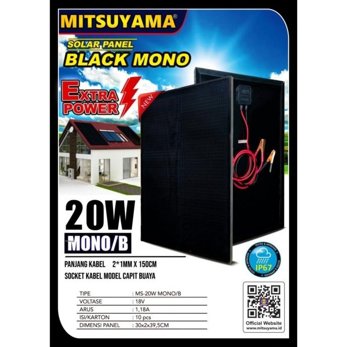 Sale Solar Panel Solar Cell Panel Surya 20Wp Monocrystalline 20 Wp Mono
