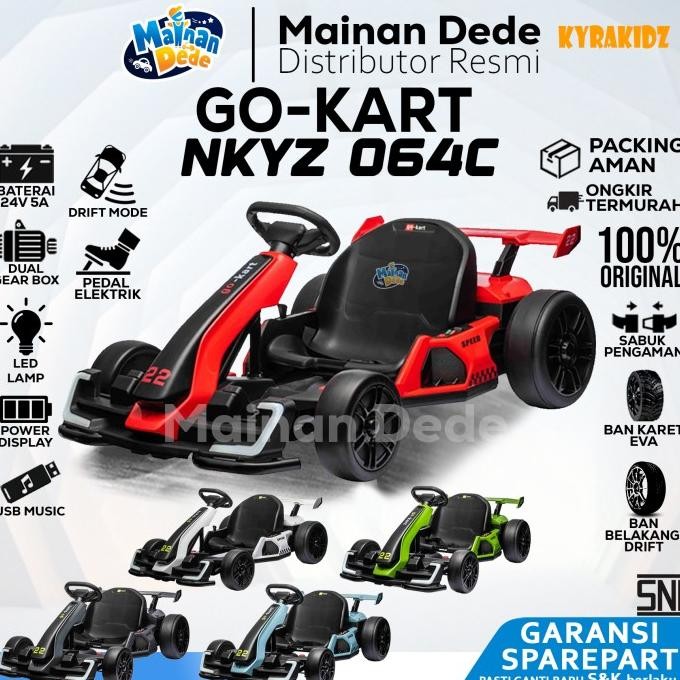 Mainan Anak Gokart 24V Ban Karet NKYZ 064C Kyrakidz
