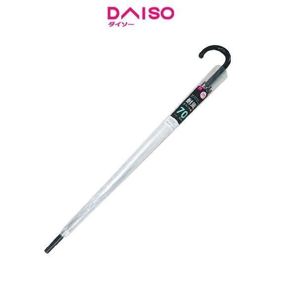 Promo Daiso Wind Resistant Vinyl Umbrella -2.30Ft - 70 Cm Jump  Glass Fiber-