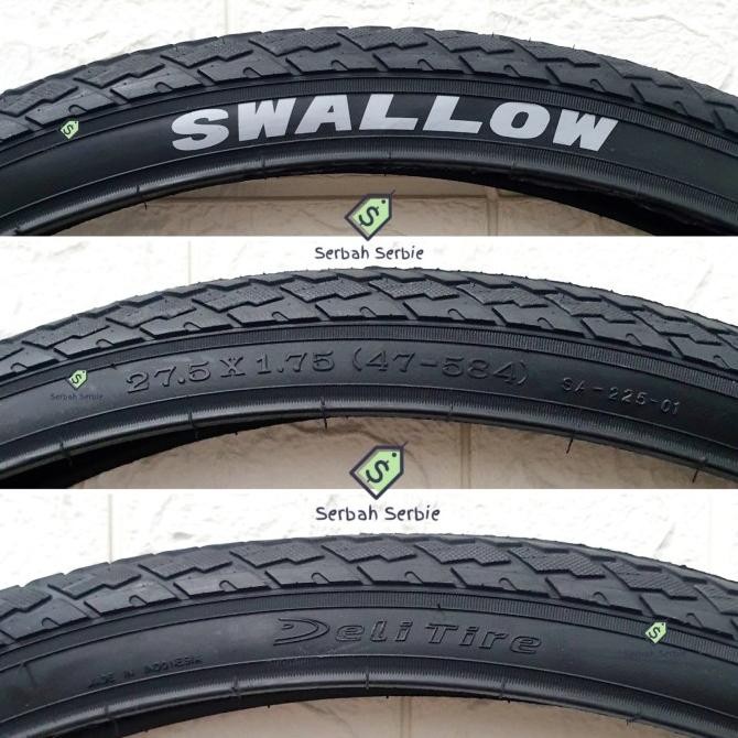 ready  BAN LUAR SEPEDA 27.5X1.75 SWALLOW DELI TIRE 27.5 X 175 1.75 27.5x175 275x175 275x1.75 MTB ROA