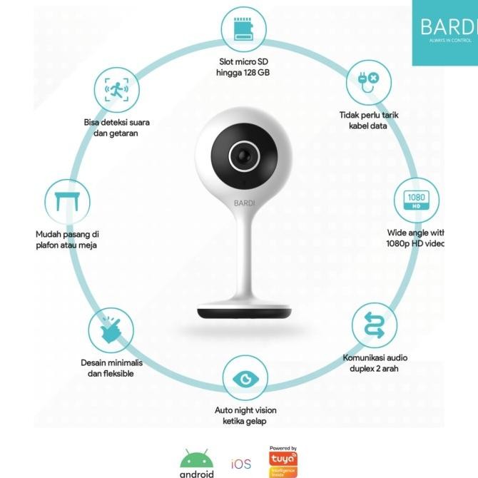 Bardi Smart Ip Camera Indoor Static Onvif Home Wifi