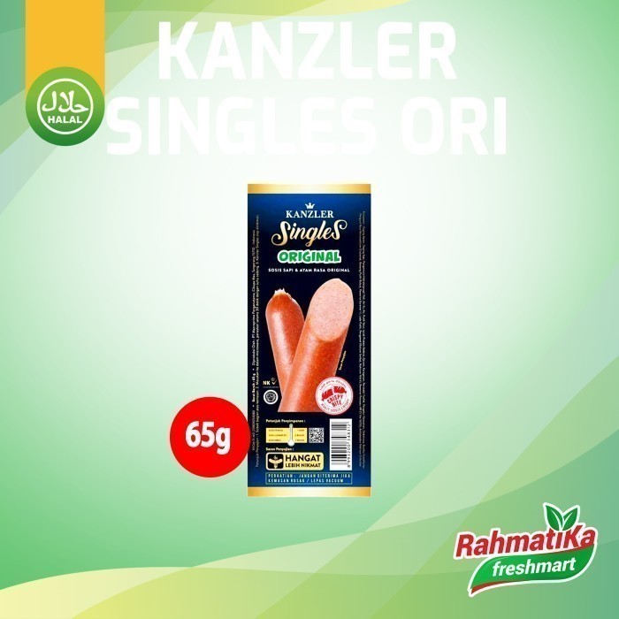 

Kanzler Singles Sosis Sapi dan Ayam Rasa Original 65 gram
