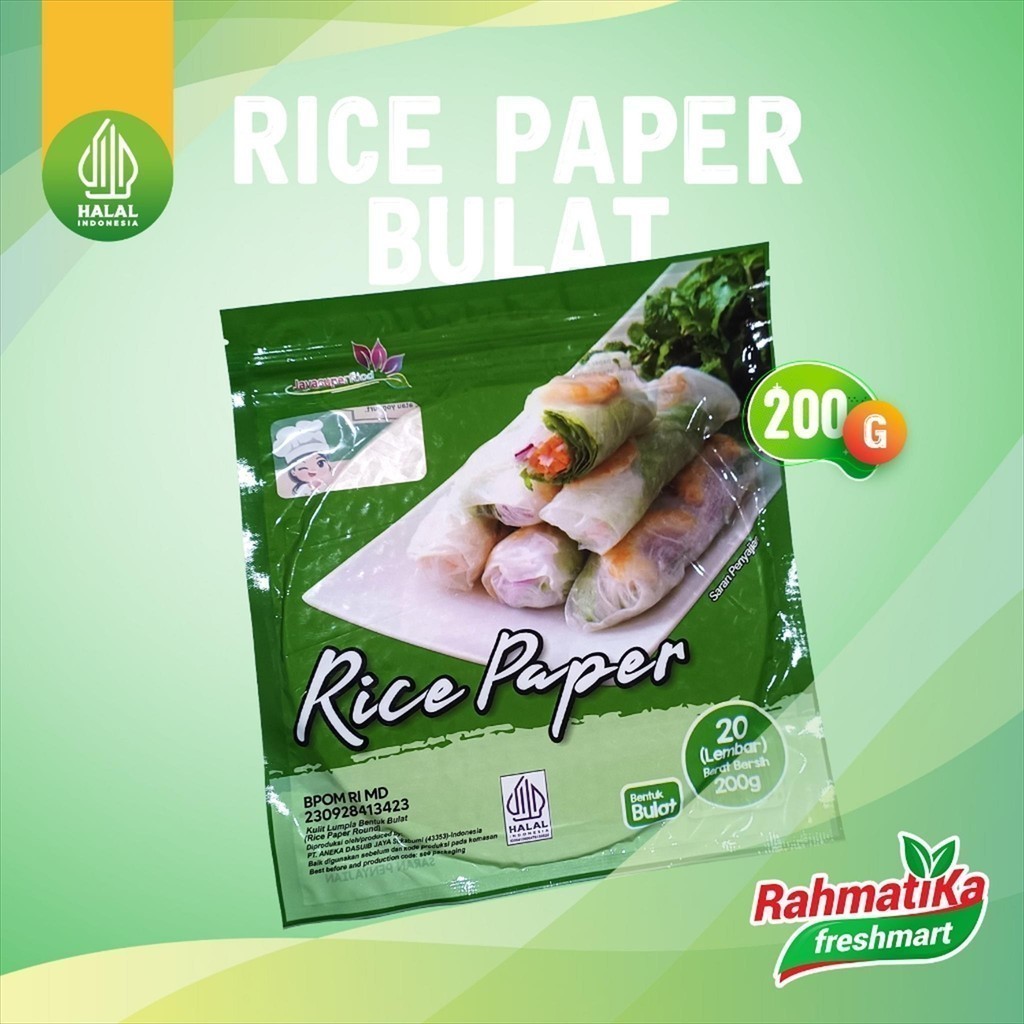 

Rice Paper Kulit Lumpia Spring Roll 200 Gram