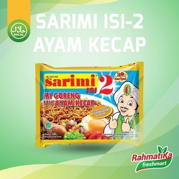 

Sarimi Mi Instan Isi 2 Goreng Rasa Ayam Kecap 126 gram