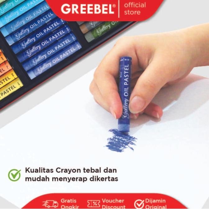 

Baru Crayon Greebel Artist Oil Pastels 72 Warna Premium