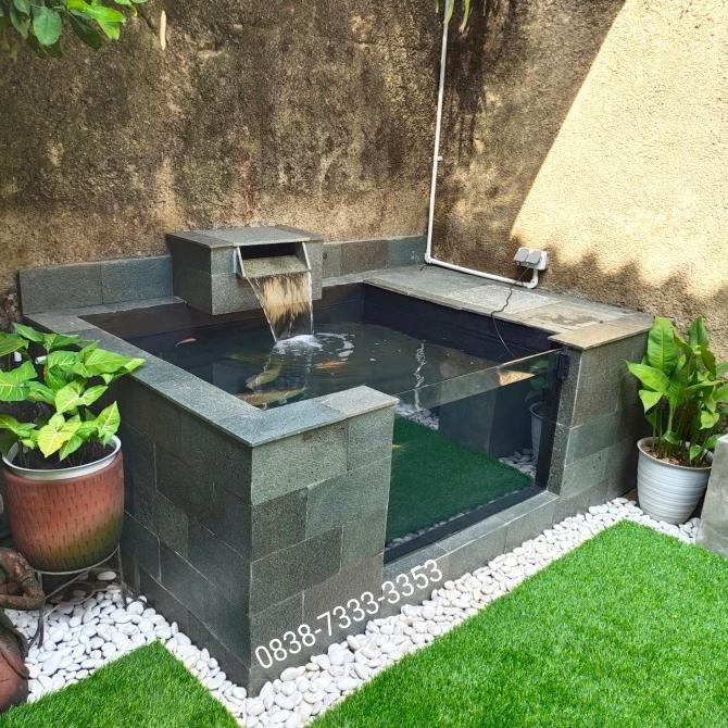 Grosir Kolam Minimalis Pake Kaca/Kolam Ikan/Kolam Air Mancur