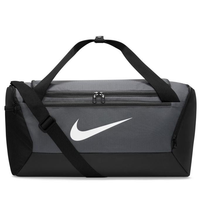 (100% Original) Nike Training Brasilia Duffel Bag Small 41L Iron Grey Black White Gym Duffle Fitness