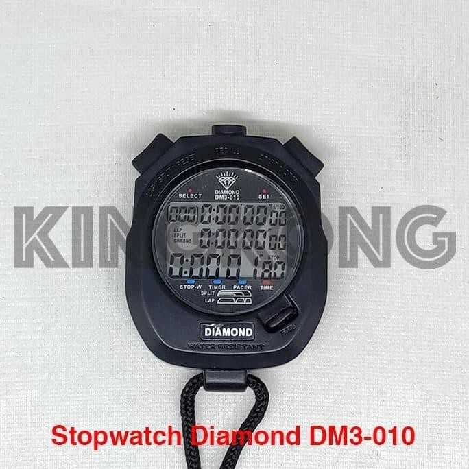 Stopwatch Diamond Original 10 Memory Digital Olahraga Co