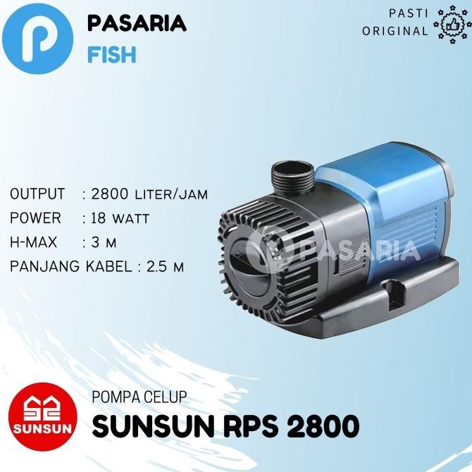 Pompa Celup Kolam Air Ikan Sunsun Submersible Pump Rps 2800 Rps2800 Co
