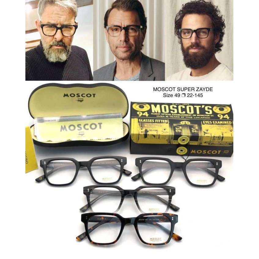 new  Frame Kacamata MOSCOT ZAYDE PREMIUM Pria Wanita Size 49-22-145