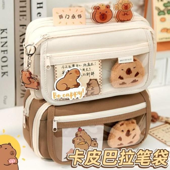 

Kotak Pensil Boneka Bulu Lucu CAPYBARA SET + PLUSHIE Edition Gwiyeo Pencil Case Stationery Bag Kawaii Doll [terbaik]