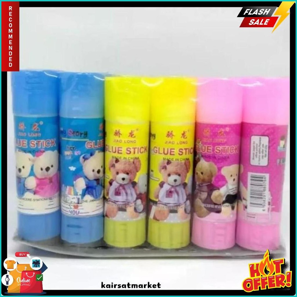

(24Buah) Lem Stik 10Grm / Glu Stik Kertas Diskon Setengah Harga