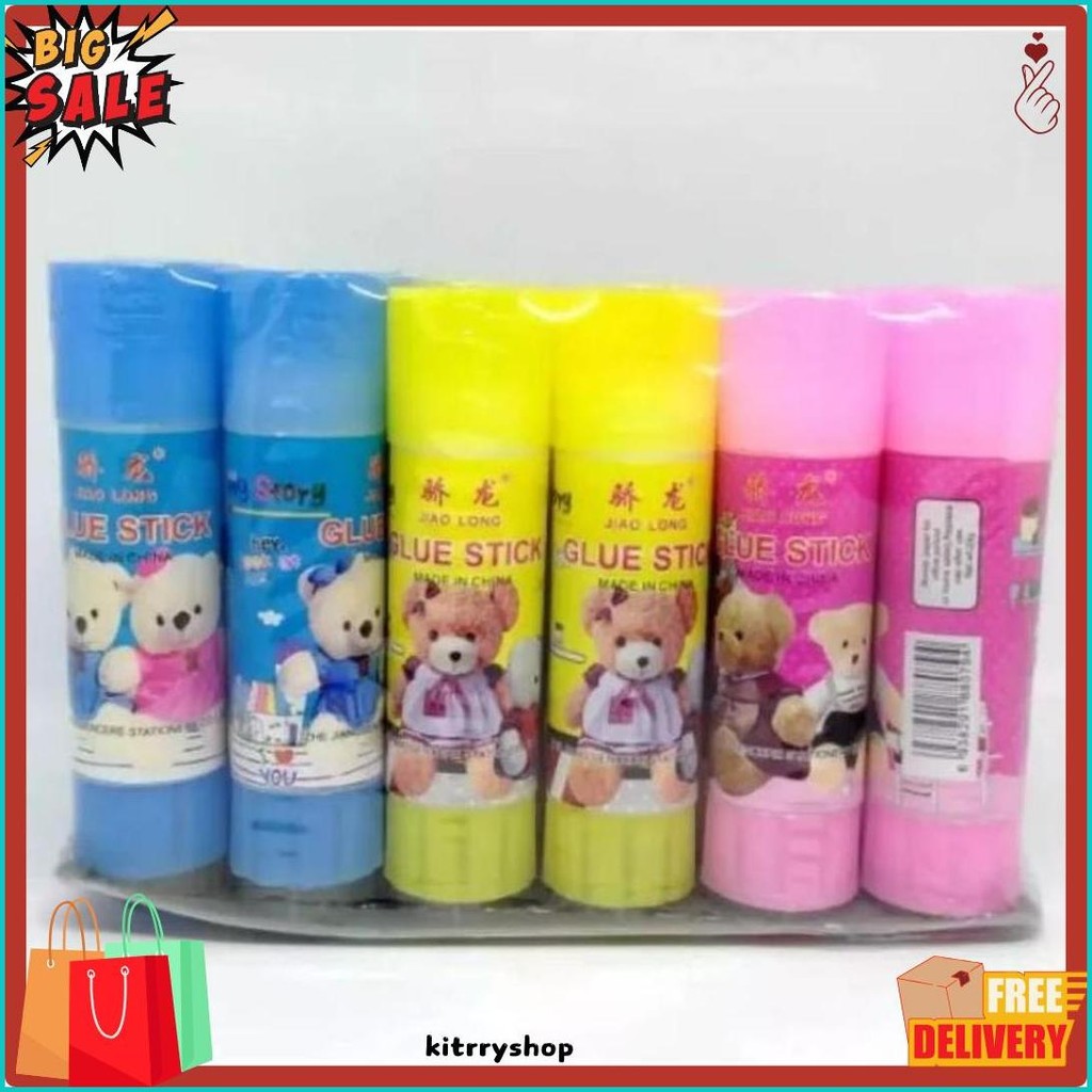 

(24Buah) Lem Stik 10Grm / Glu Stik Kertas Flash Sale! Diskon Hingga 70%