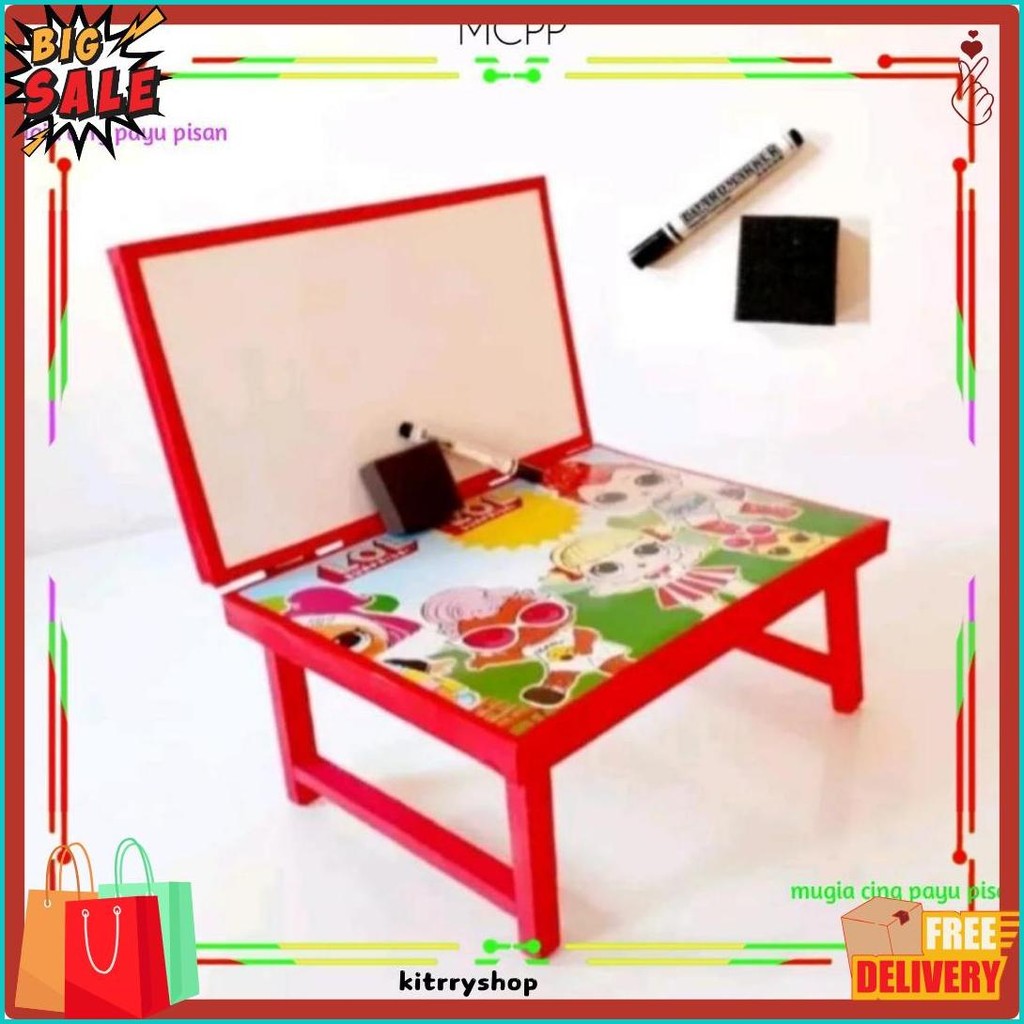 

Meja Belajar Anak Plus Papan Tulis Lipat Karakter Anak Minimalis Gratis Spidol Dan Penghapus Terlaris! Produk Ini Banyak Dicari